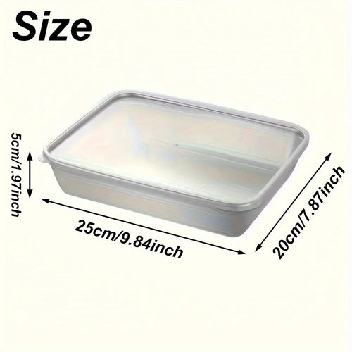 3pcs Stainless Steel Food Containers & Lunch Box, Leakproof Stackable Clear Lids, Kitchen Items and Accessories for Camping