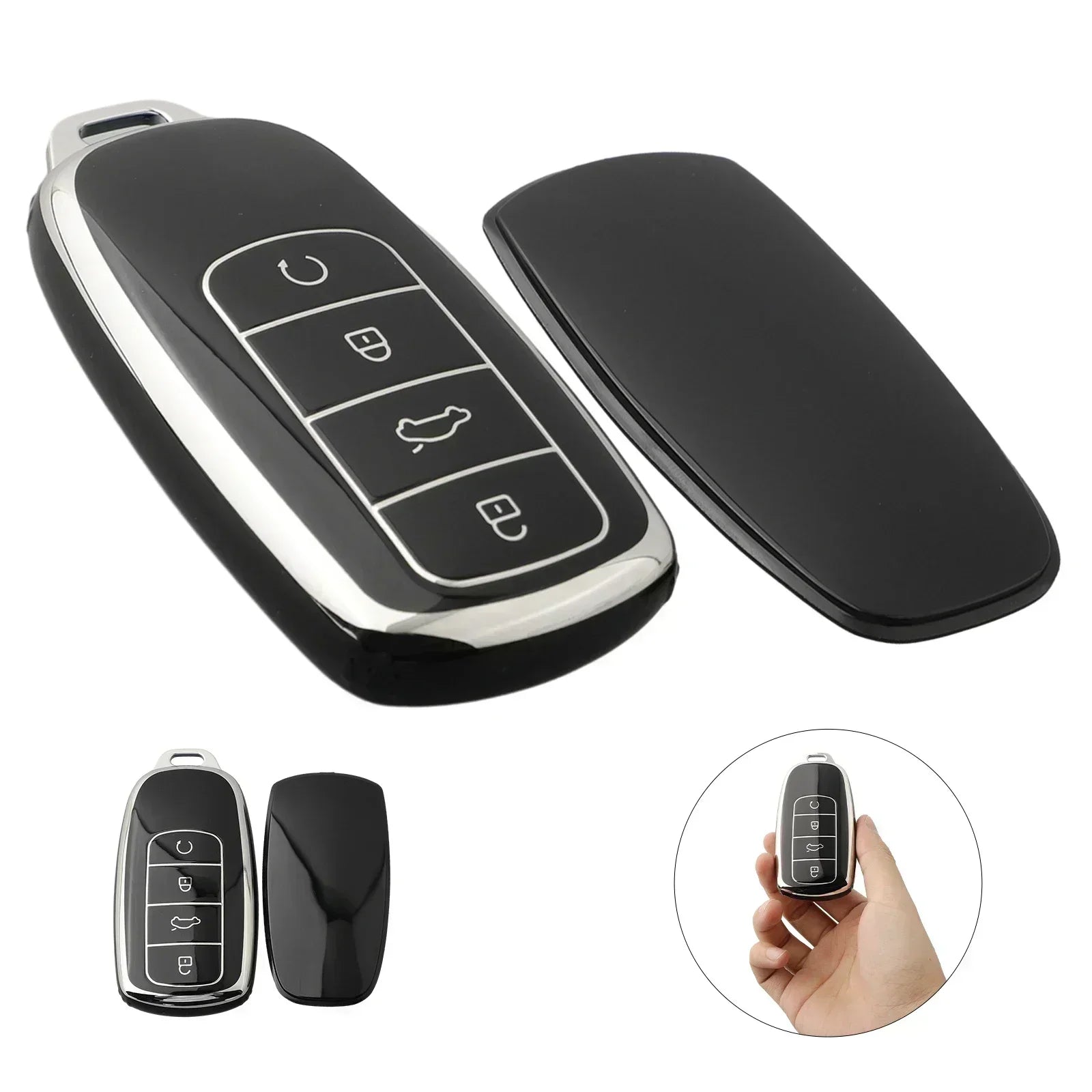 TPU Car Key Case Cover Protector Shell Fob Trim For Chery for Tiggo 8-PLUS 8 Pro 7 Pro Arrizo 5-PLUS- 2021 Interior Accessories