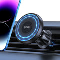 TOPK Magnetic Car Holder FOR Magsafe FOR Phone, 20 Powerful Magnets Metal Hook Vent Clip, Single-Hand Operation Universal Mount