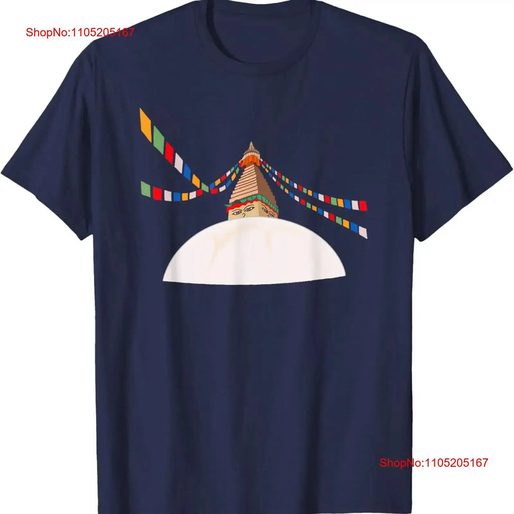 Buddha Boudha Swayambhu for Nepal Nepalese Nepali T Shirt  vintage Washed Top For Everyday Wear fashion Stylish Breathable