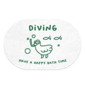 VIKAMA Cute Duck Front Door Mats Summer Bedside blanket Dirt Repellent Kitchen Mats Non-slip Diatomite Mud Machine Washable