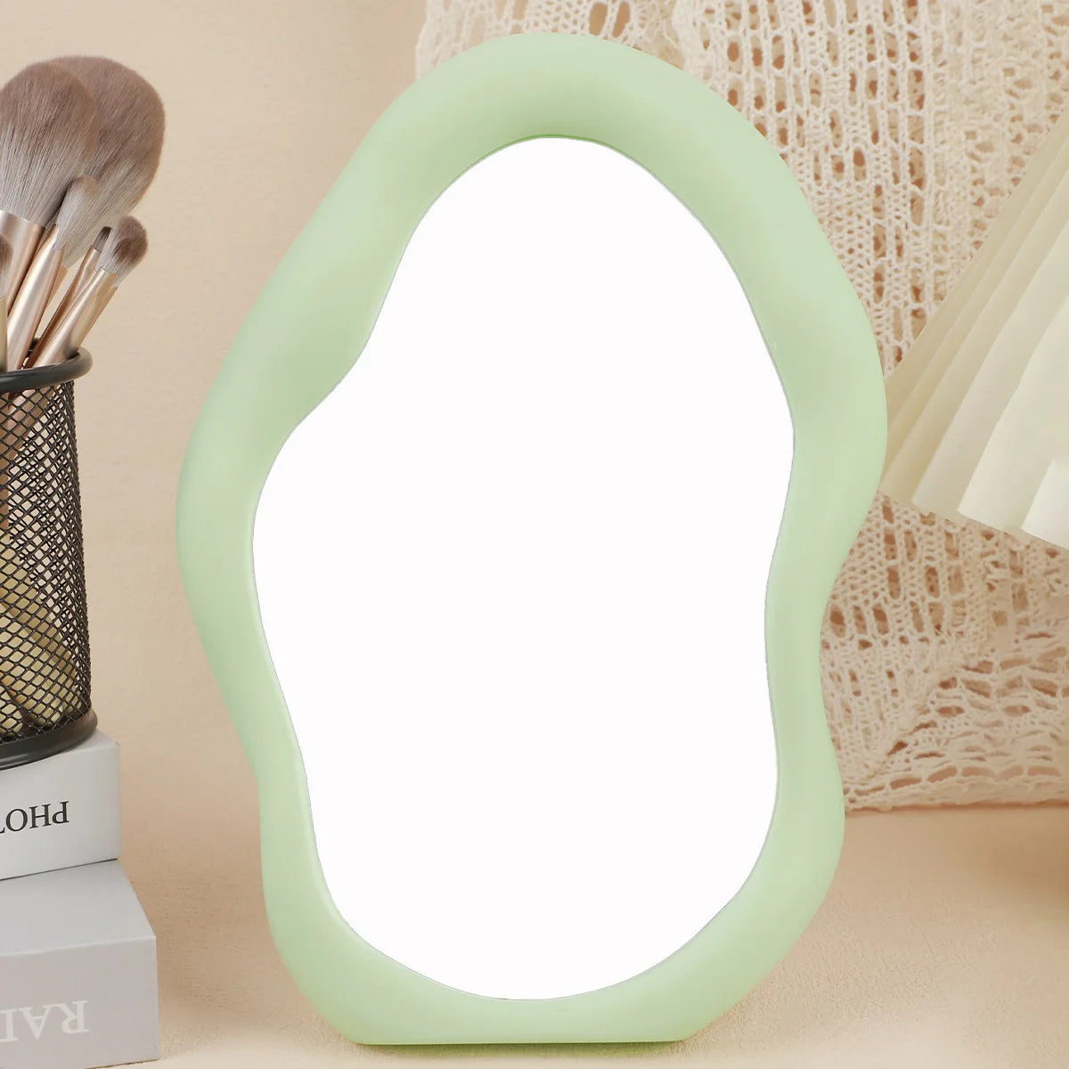 Makeup Mirror Room Decoration Desk Accessorie Mirror Decoration Bedroom Decorative Mirrors Tabletop Mirror Home Aesthetic Decor