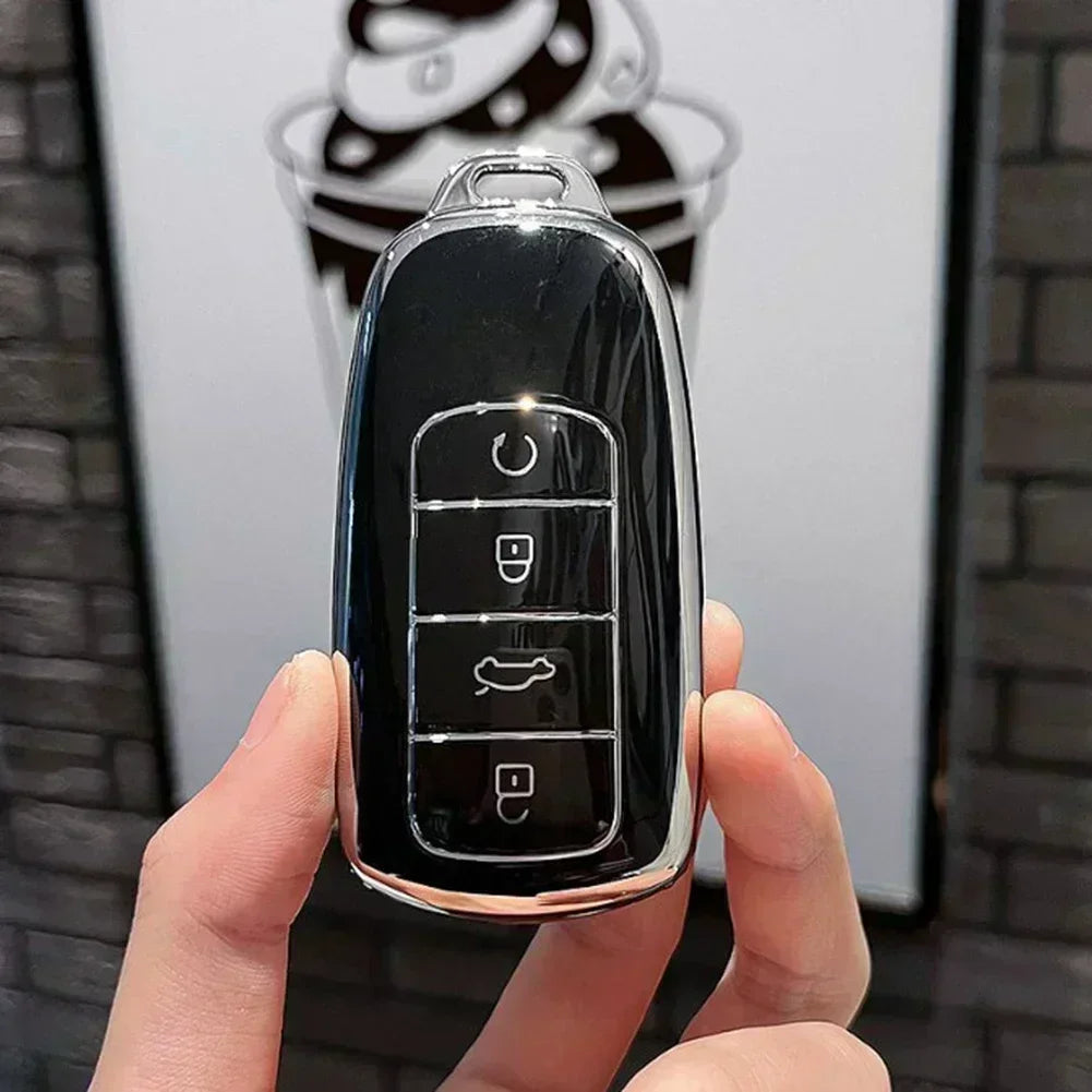 TPU Car Key Case Cover Protector Shell Fob Trim For Chery for Tiggo 8-PLUS 8 Pro 7 Pro Arrizo 5-PLUS- 2021 Interior Accessories