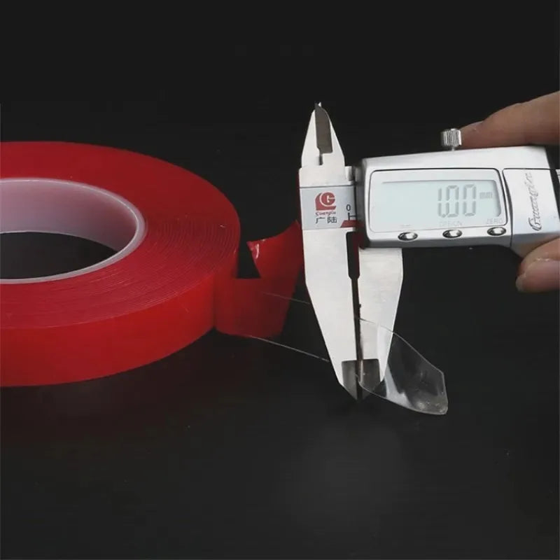 Double Sided Tape Nano Tape 3-5Meter 10/20/30mm Width Transparent Tape Washable Adhesive Nano Traceless Sticker Glue Red