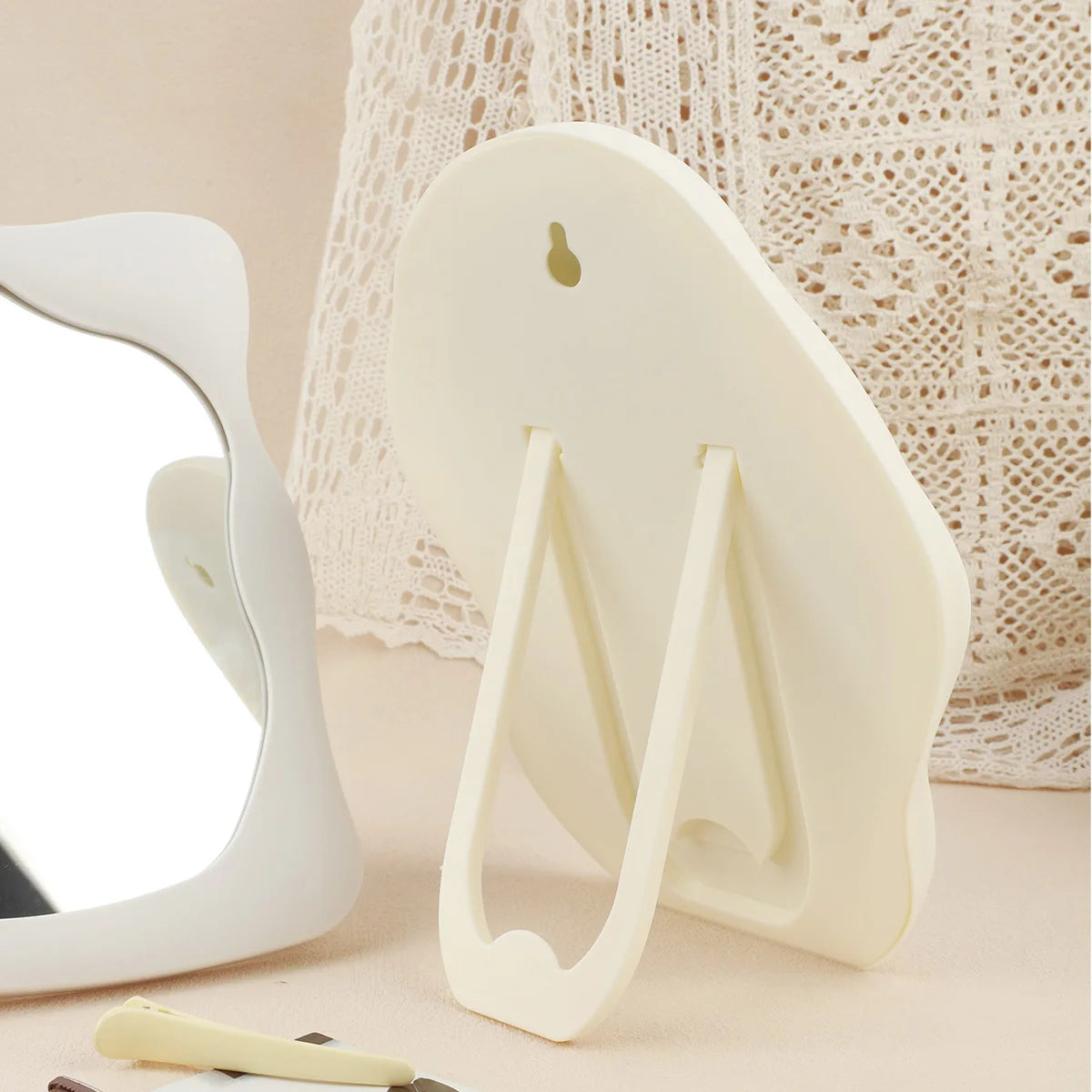 Makeup Mirror Room Decoration Desk Accessorie Mirror Decoration Bedroom Decorative Mirrors Tabletop Mirror Home Aesthetic Decor
