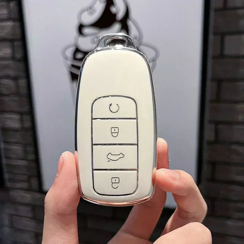 TPU Car Key Case Cover Protector Shell Fob Trim For Chery for Tiggo 8-PLUS 8 Pro 7 Pro Arrizo 5-PLUS- 2021 Interior Accessories